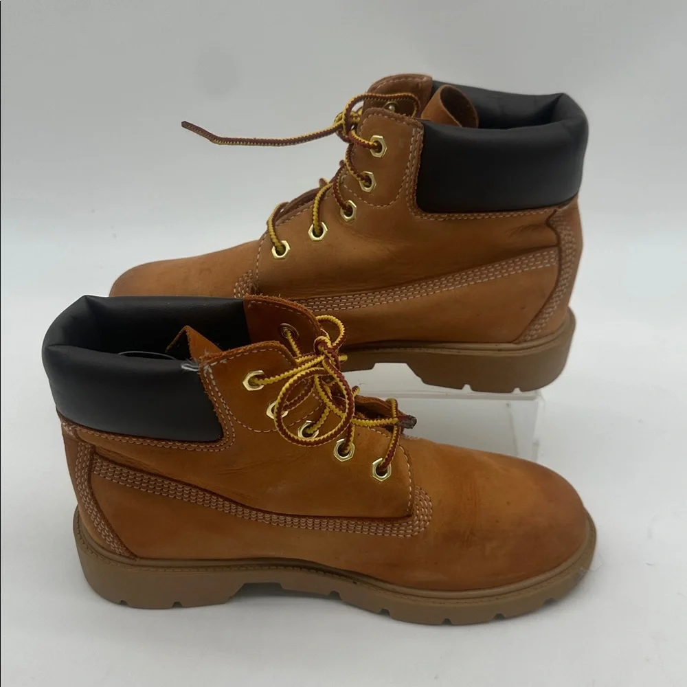 Timberland 6-Inch Youth Shoes Boots Size 3 Boys Wheat Premium Waterproof 10760